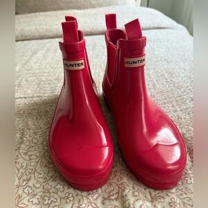 Kids Hunter Original Gloss Chelsea Waterproof Rain Boots